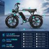 Electric Bike, 1000W Electric Bicycle for Adults, 20" x 4" Fat Tire Mountain Ebike, LED Display, Digital Lock, 48V 15AH Removable Battery, 30MPH 30-80Miles Electric Bike, Shimano 7 Speed Gears