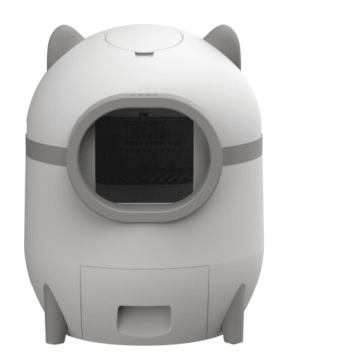 Upgrade Self Cleaning Cat Litter Box, Automatic Cat Litter Box with APP Control Odor Removal Safety Protection for Multiple Cats, White