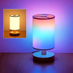 Upgrade Table Lamp - Pack of 2 - Portable - Smart- Full-Color Light - Connects to Your Existing 2.4Ghz Wi-Fi - Control with Wiz Connected App