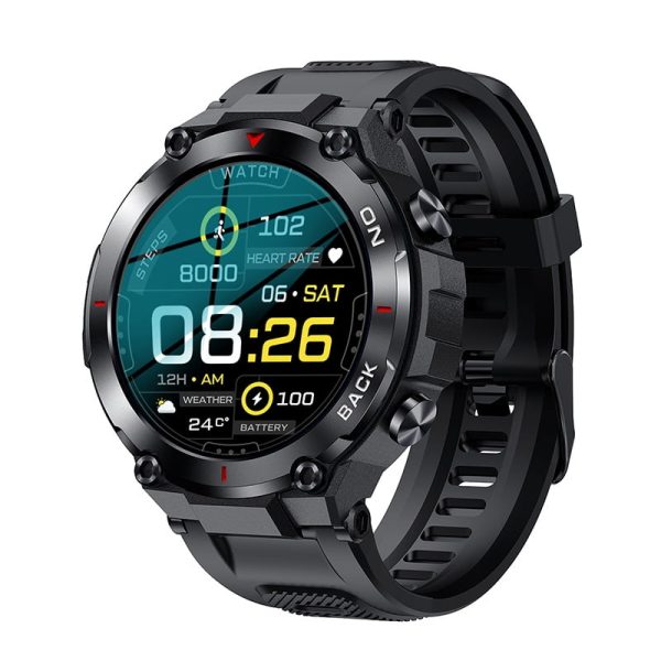 Upgrade GPS Smart Watch for Men Women, 1.32" Rugged Touch Screen Outdoor Watch with 50+ Sports Modes, Heart Rate, Sleep Quality Monitor, IP68 Waterproof,  Message Notification